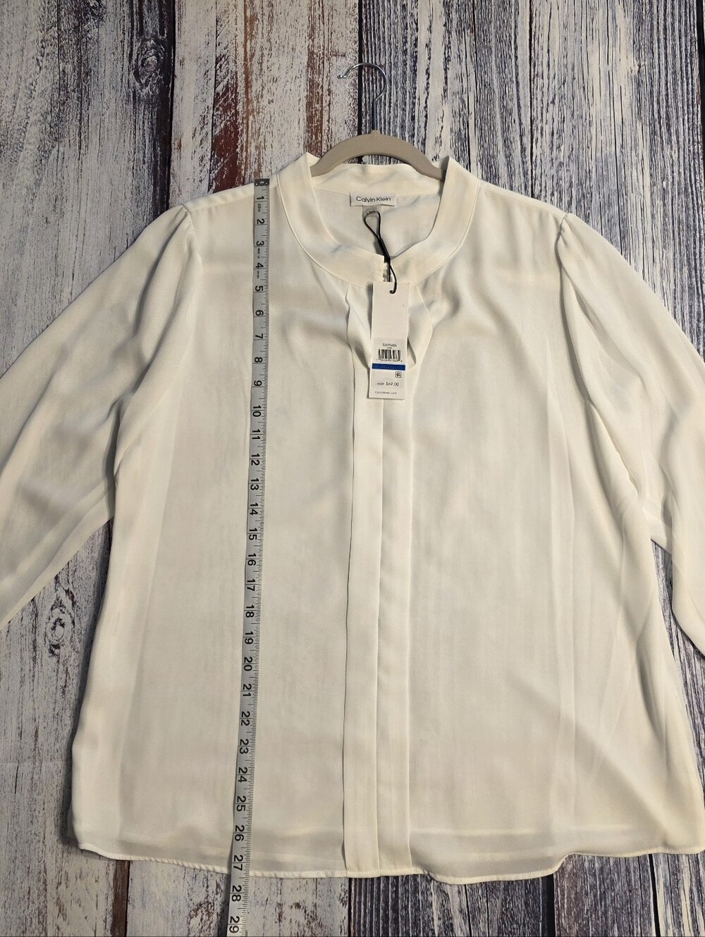 Calvin Klein Women's Cream Blouse